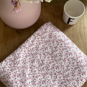 couverture pour bébé en coton avec motif de fleurs roses